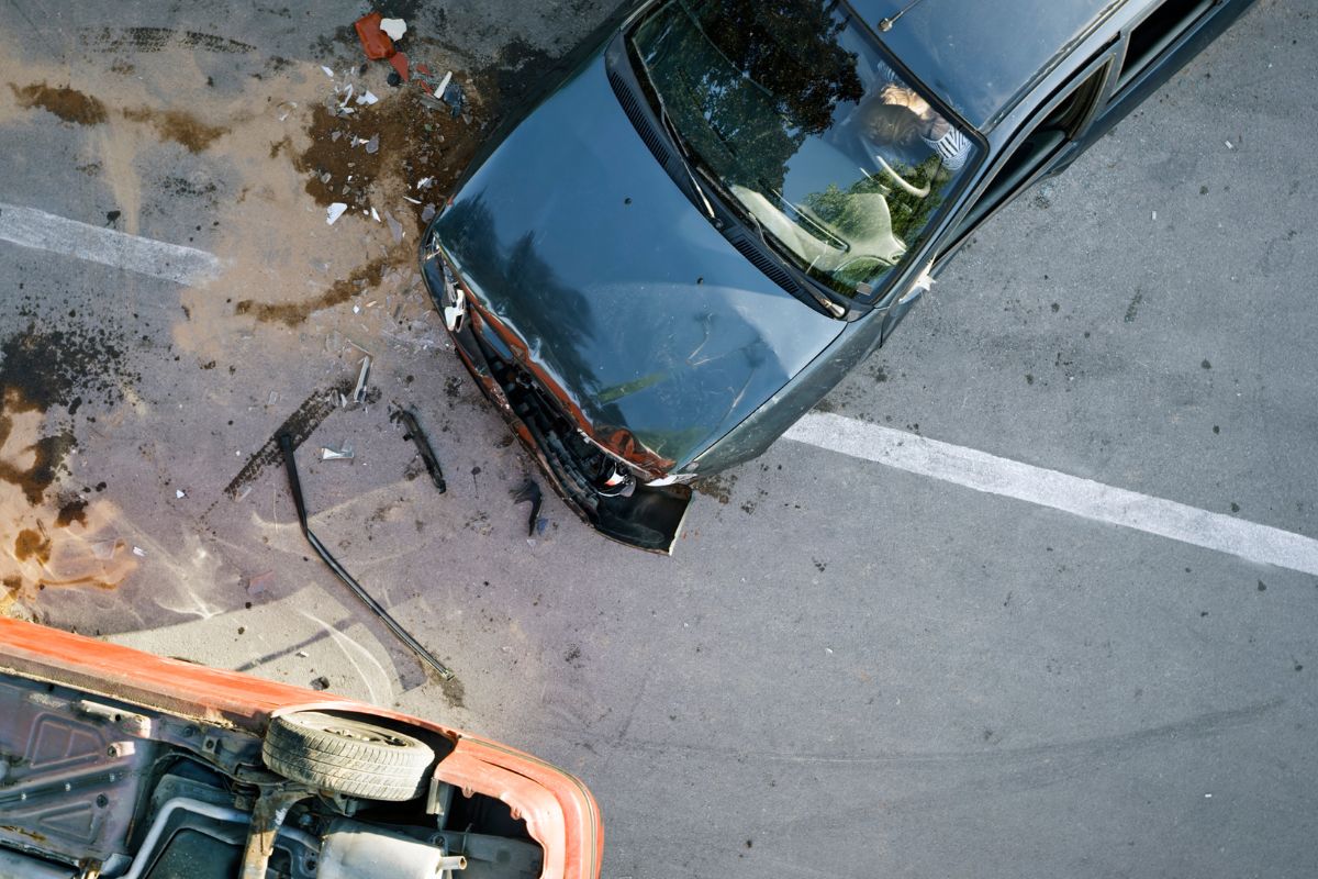 Accidente de coche por alcance